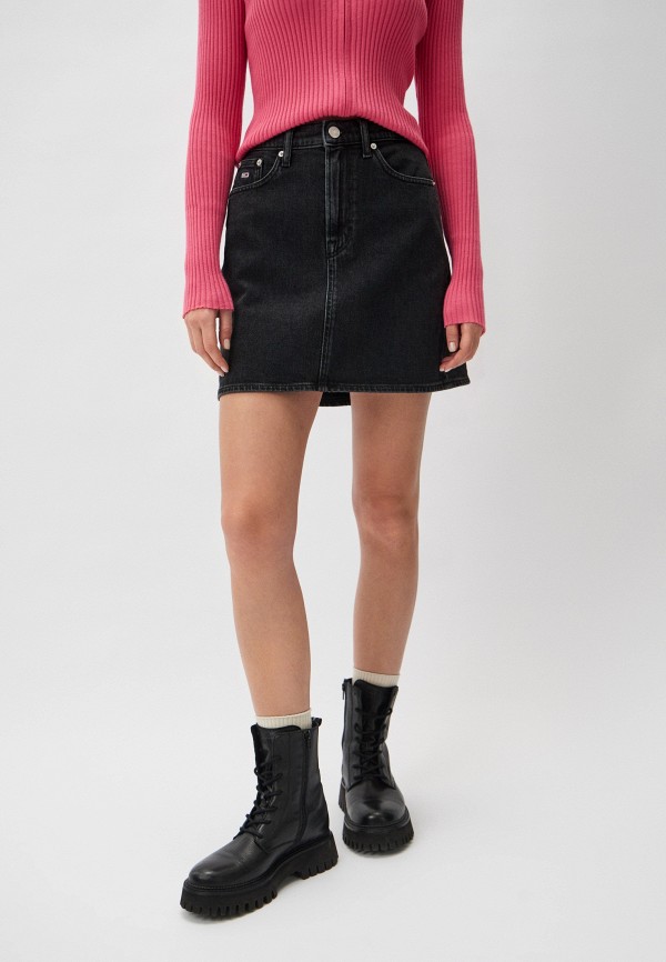 

Юбка джинсовая Tommy Jeans, Черный