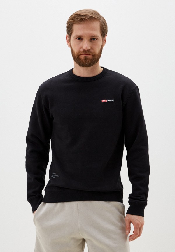 

Свитшот Reebok, Черный, RI LOGO MASH UP CREW