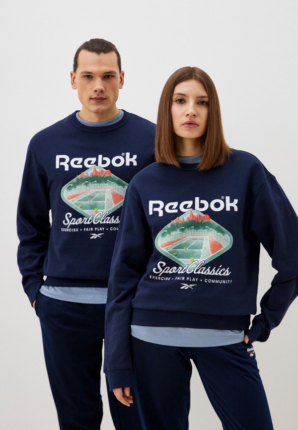

Свитшот Reebok, Синий, CL COURT SPORT CREW