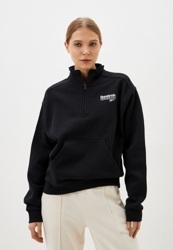 

Олимпийка Reebok, Черный, RIE 1/4 ZIP