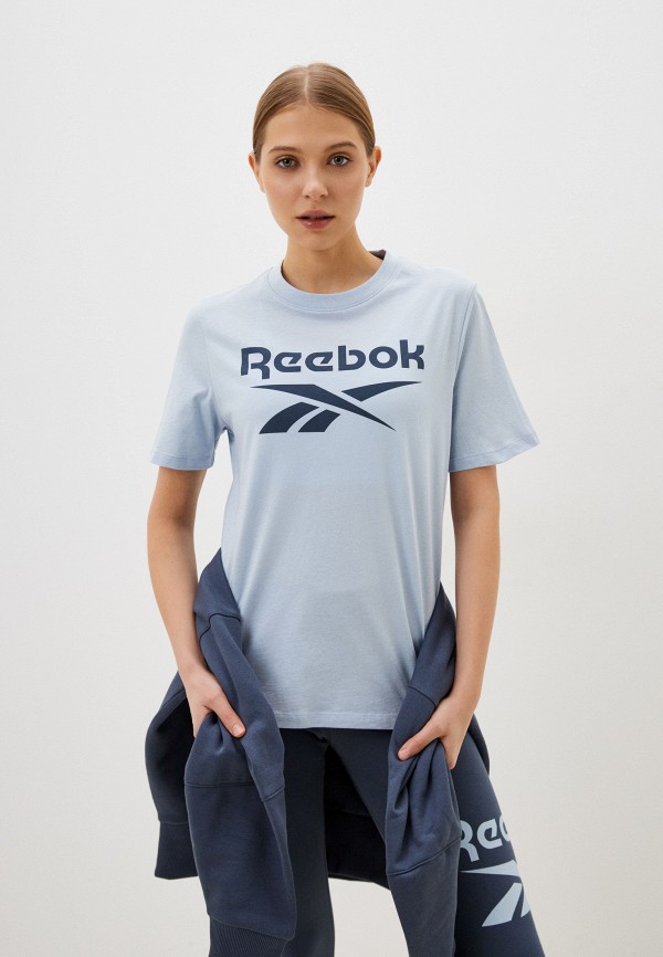

Футболка Reebok, Голубой, REEBOK IDENTITY BIG LOGO TEE