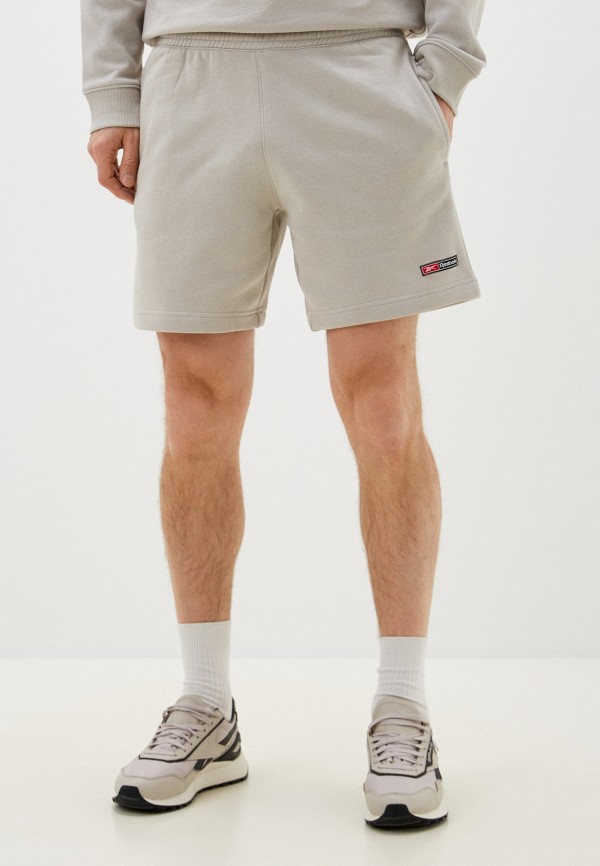 

Шорты спортивные Reebok, Бежевый, RI LOGO MASH UP SHORT