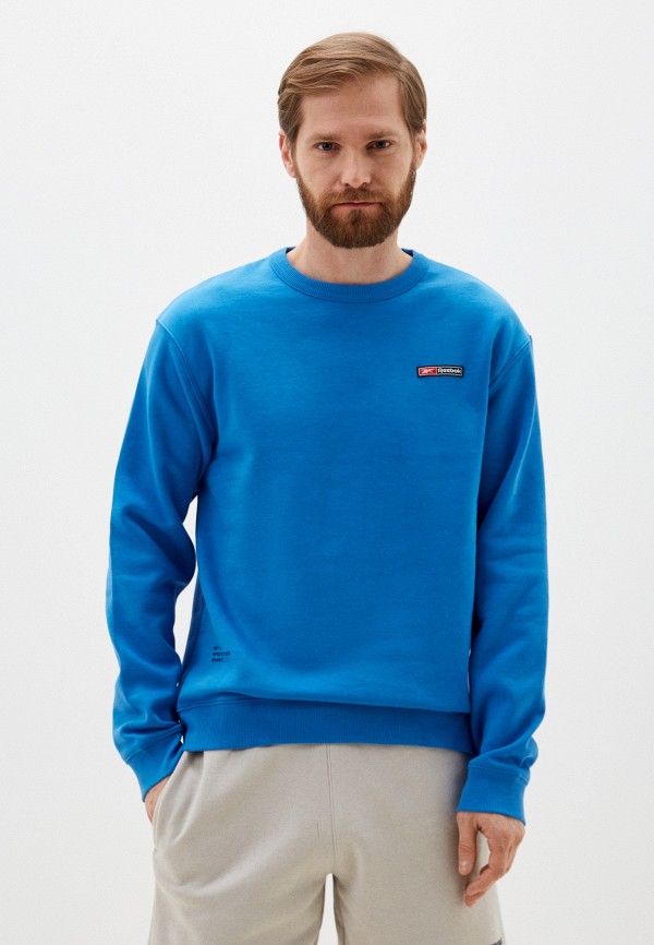 

Свитшот Reebok, Голубой, RI LOGO MASH UP CREW