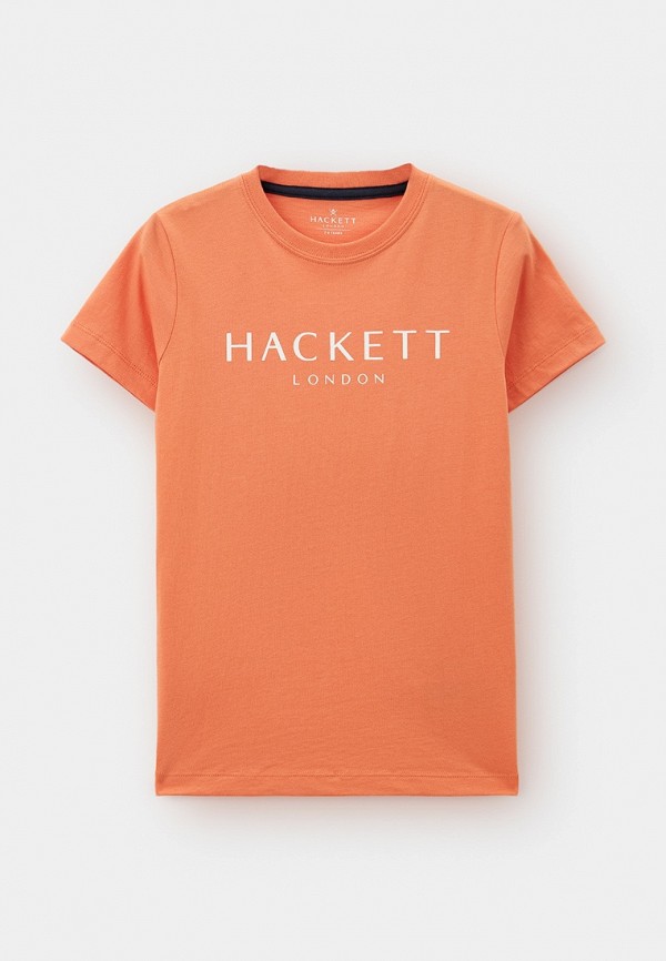 Футболка Hackett London кораллового цвета