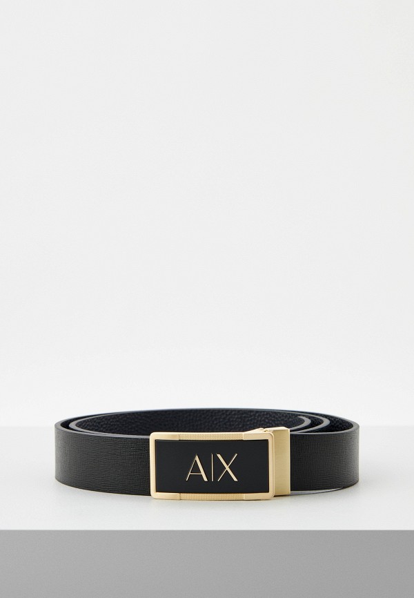 

Ремень и сменная пряжка Armani Exchange, Черный