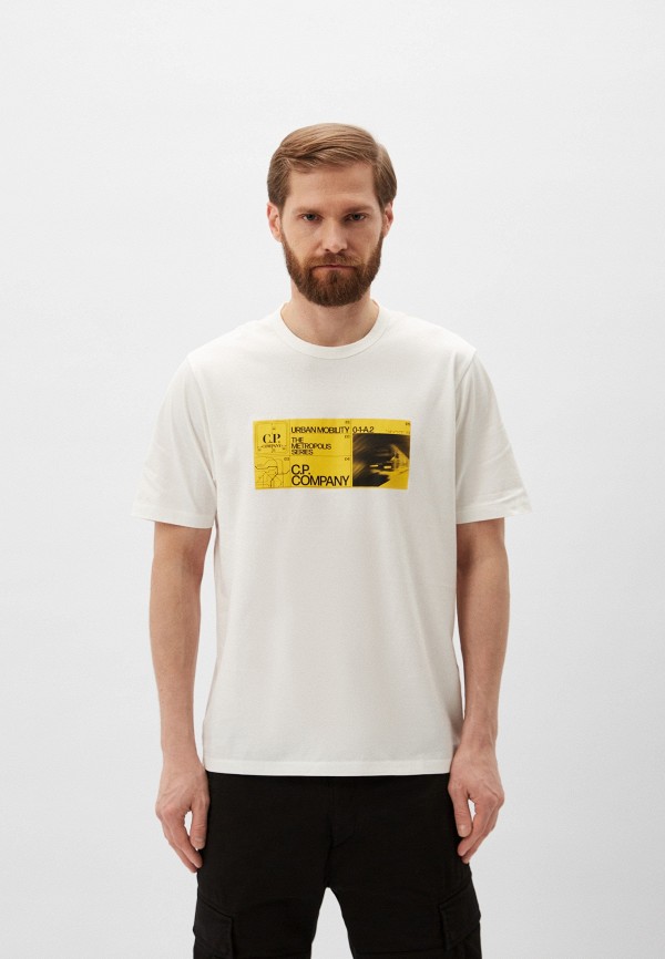 

Футболка C.P. Company, Белый, Metropolis Series Mercerized Jersey