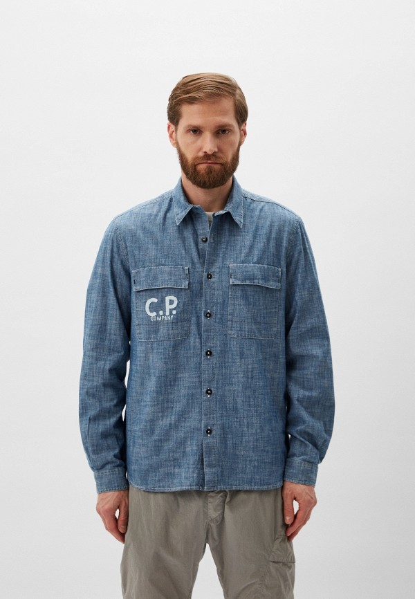 Рубашка джинсовая C.P. Company Chambray Long Sleeved Logo