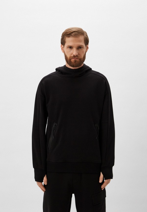 

Худи C.P. Company, Черный, Diagonal Raised Fleece Goggle Hoodie