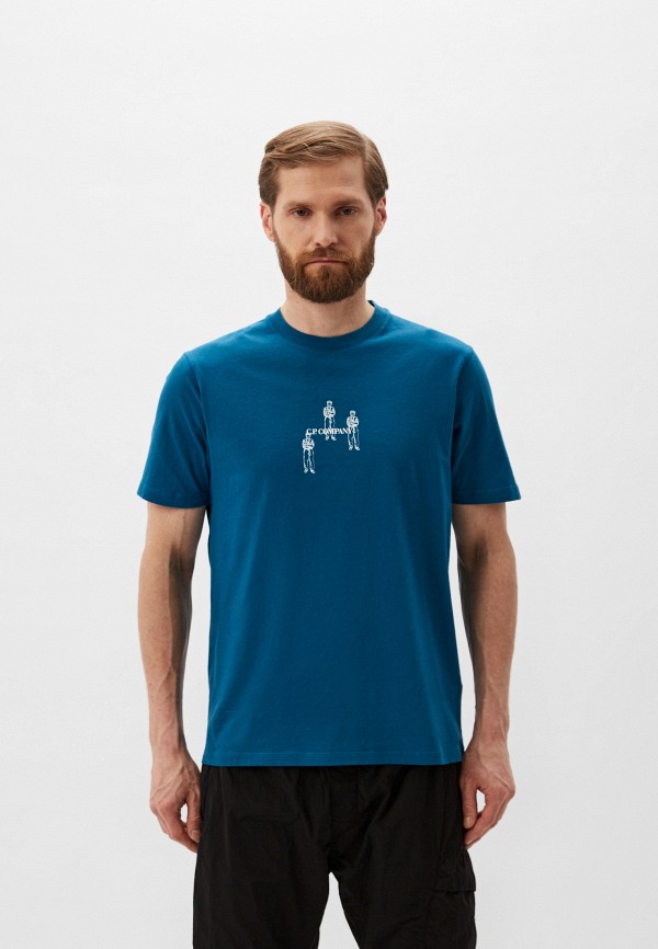 

Футболка C.P. Company, Синий, 30/1 Jersey Relaxed Graphic