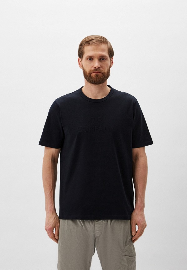 

Футболка C.P. Company, Синий, 30/2 Mercerized Jersey Twisted Logo