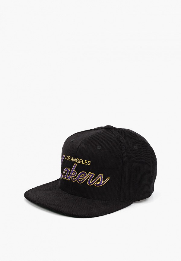 

Бейсболка Mitchell & Ness, Черный, Los Angeles Lakers
