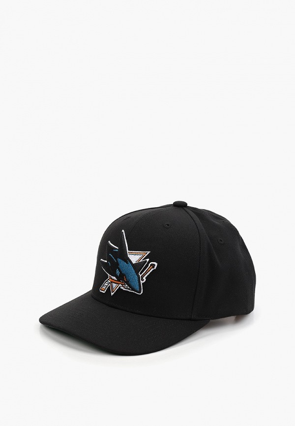 

Бейсболка Mitchell & Ness, Черный, San Jose Sharks