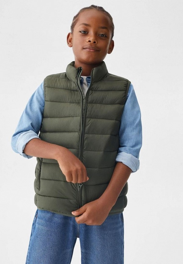 

Жилет утепленный Mango Kids, Хаки, ALVARO