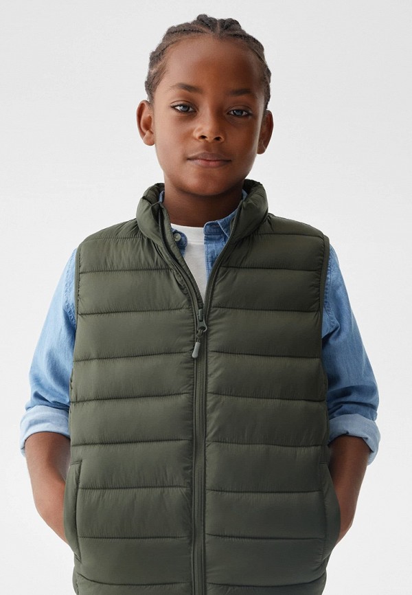 фото Жилет утепленный mango kids