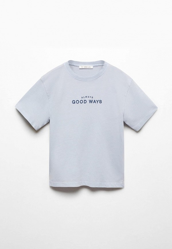 

Футболка Mango Kids, Голубой, MODERN