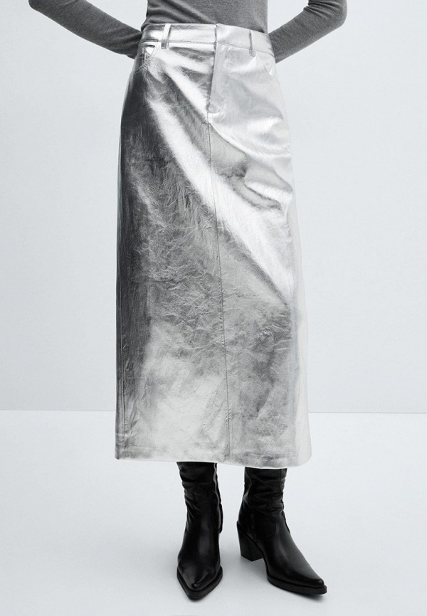 

Юбка Mango, Серебряный, SILVER2