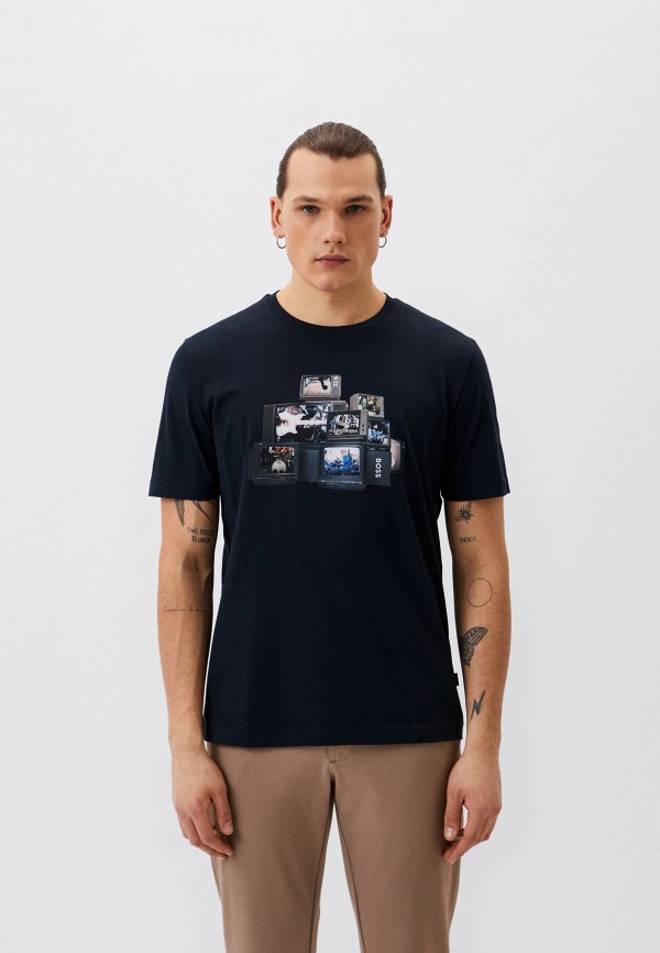

Футболка Boss, Синий, TeeMushroom
