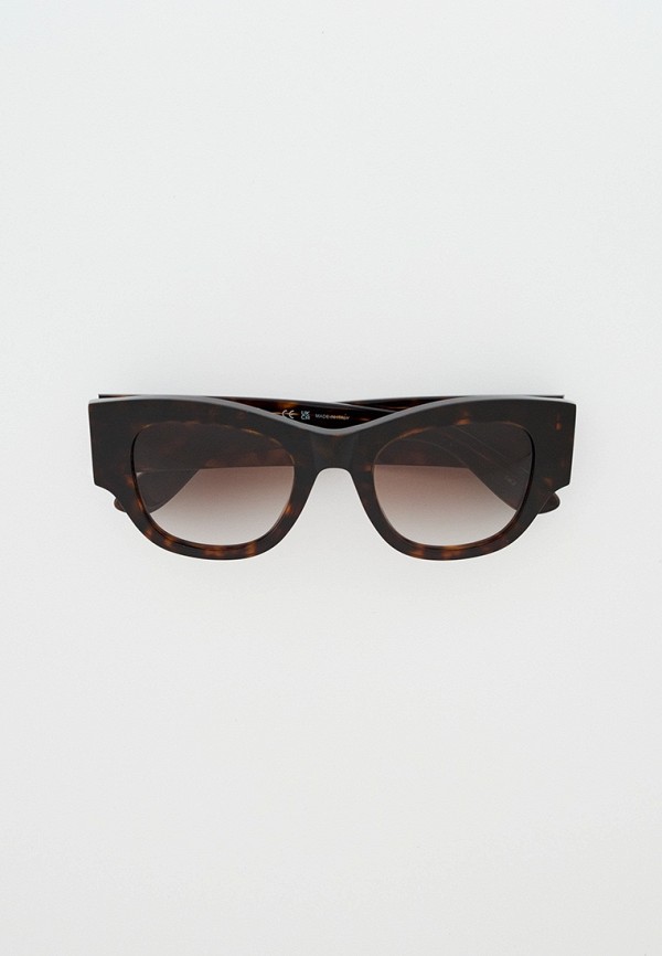 Очки солнцезащитные Alexander McQueen коричневого цвета