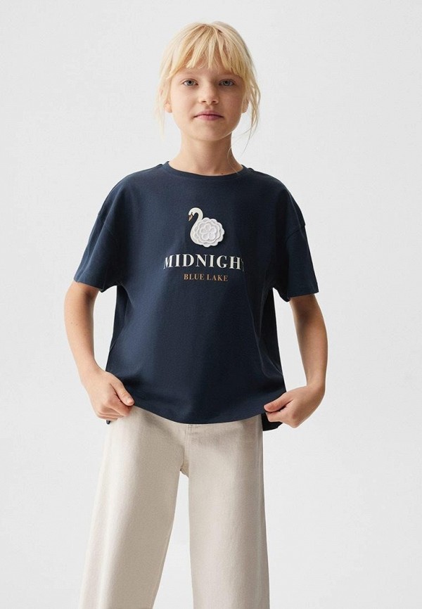 

Футболка Mango Kids, Синий, MIDNIGHT