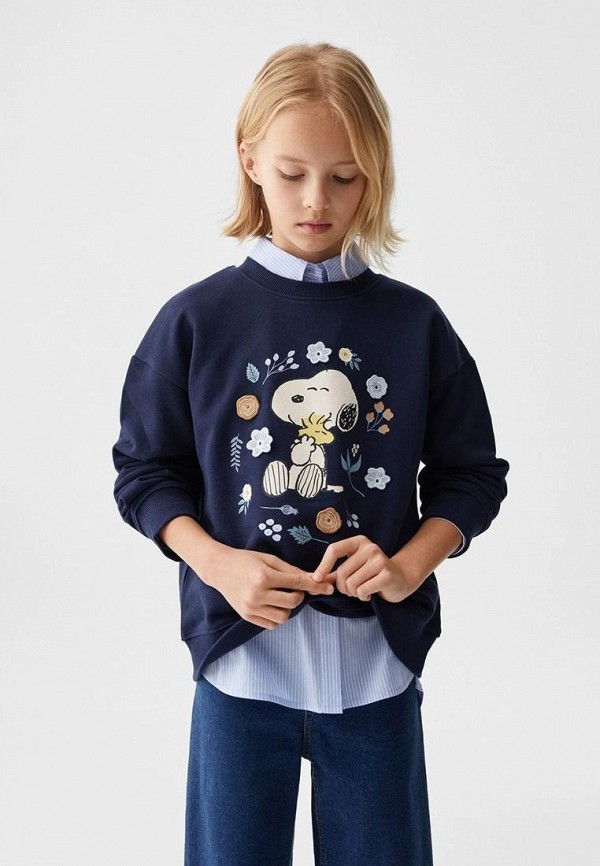 

Свитшот Mango Kids, Синий, SHUG
