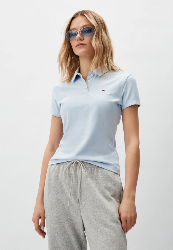 

Поло Tommy Jeans, Голубой