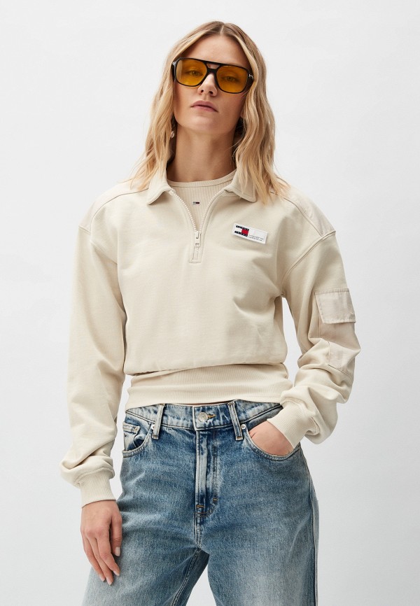 

Поло Tommy Jeans, Бежевый