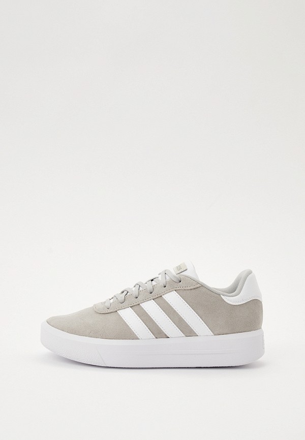 

Кеды adidas, Серый, COURT PLATFORM SUEDE