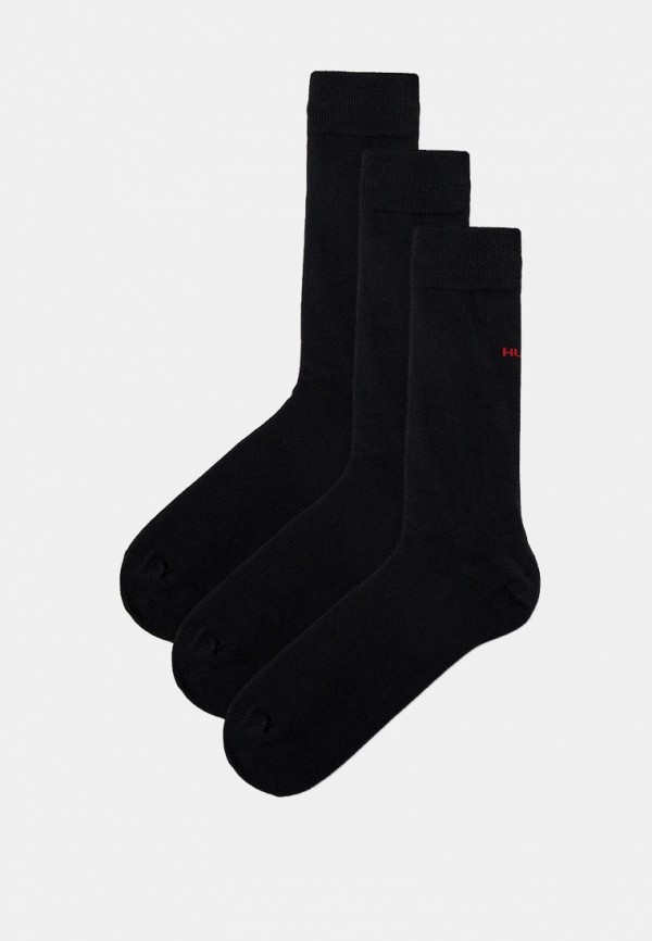 Носки 3 пары Hugo черного цвета