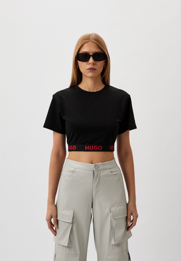 

Футболка домашняя Hugo, Черный, SPORTY LOGO_T-SHIRT
