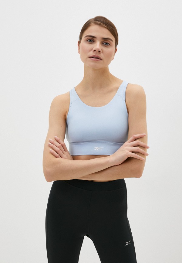 

Топ спортивный Reebok, Голубой, ID TRAIN HIGH SUPPORT BRA