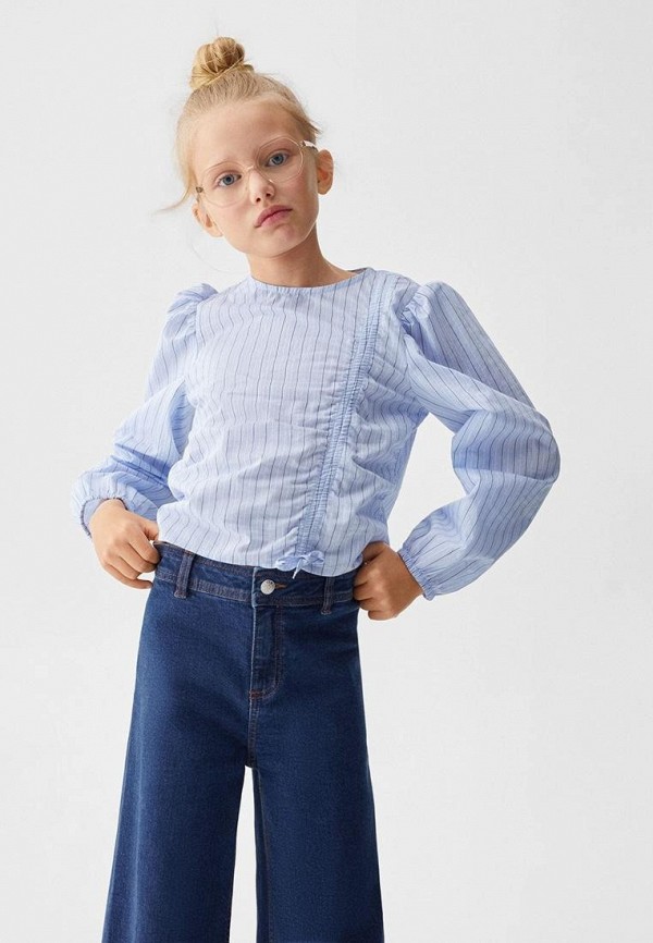 

Блуза Mango Kids, Голубой, MEGAN