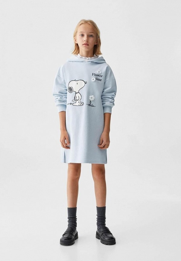 

Платье Mango Kids, Голубой, STIME