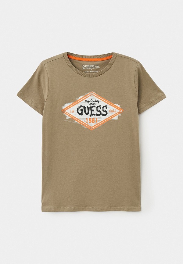 Футболка Guess цвета хаки