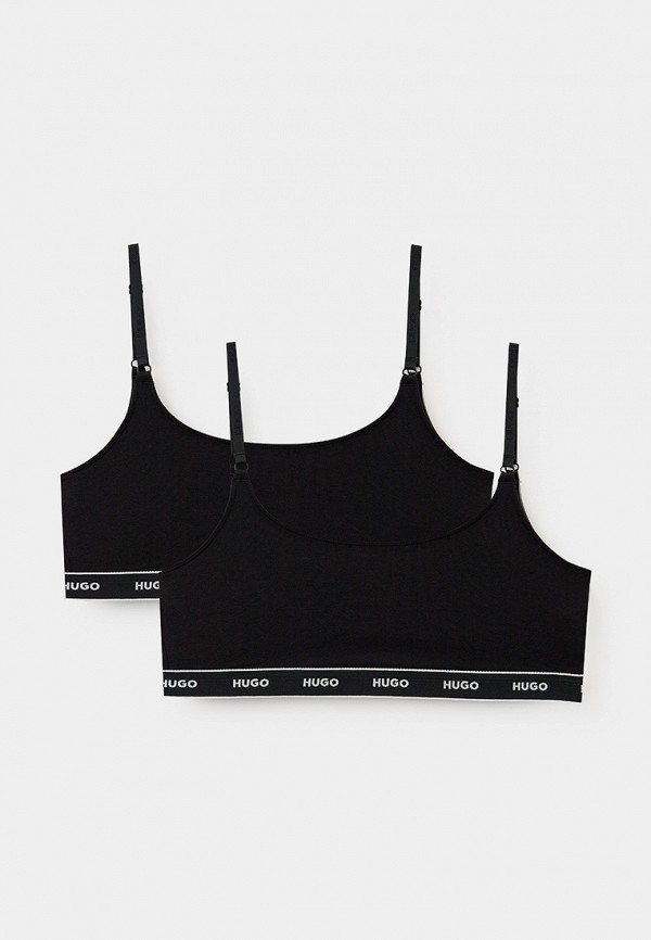 

Бюстгальтеры 2 шт. Hugo, Черный, TWIN BRALETTE STRIPE