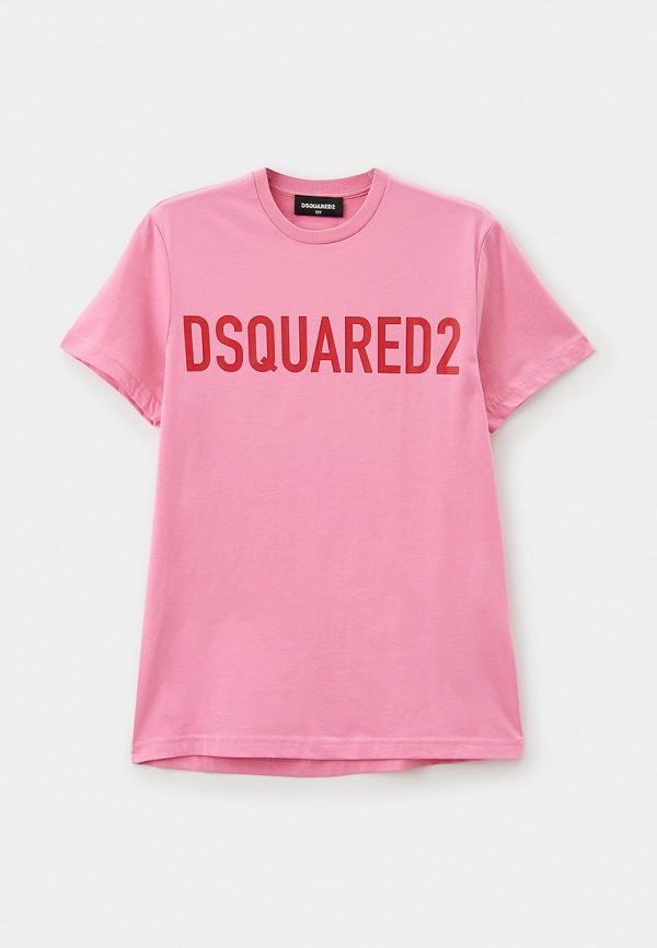 Футболка Dsquared2 розового цвета