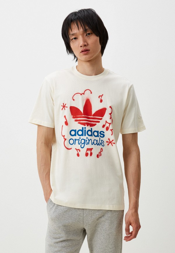 Футболка adidas Originals белого цвета