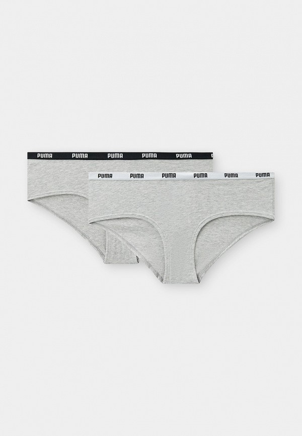 

Трусы 2 шт. PUMA, Серый, WOMEN HIPSTER 2P PACK