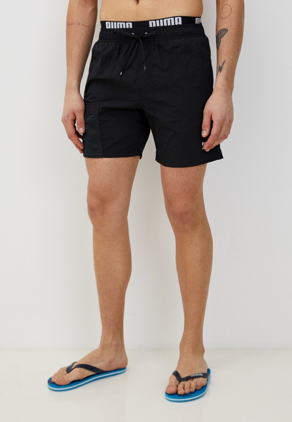 

Шорты для плавания PUMA, Черный, PUMA SWIM MEN UTILITY MID SHORTS 1P