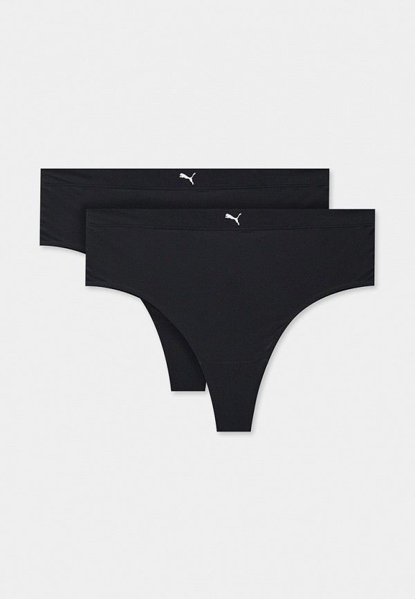 

Трусы 2 шт. PUMA, Черный, PUMA WOMEN SPORTY HIGH WAIST BRAZILIAN 2P PACK