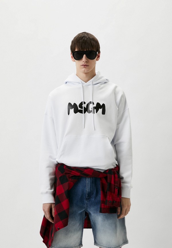 Худи MSGM белого цвета