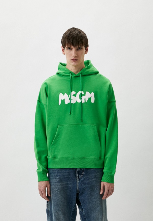 Худи MSGM зеленого цвета