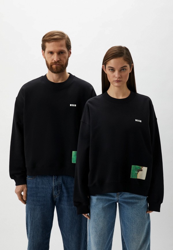 

Свитшот MSGM, Черный, FANTASTIC GREEN