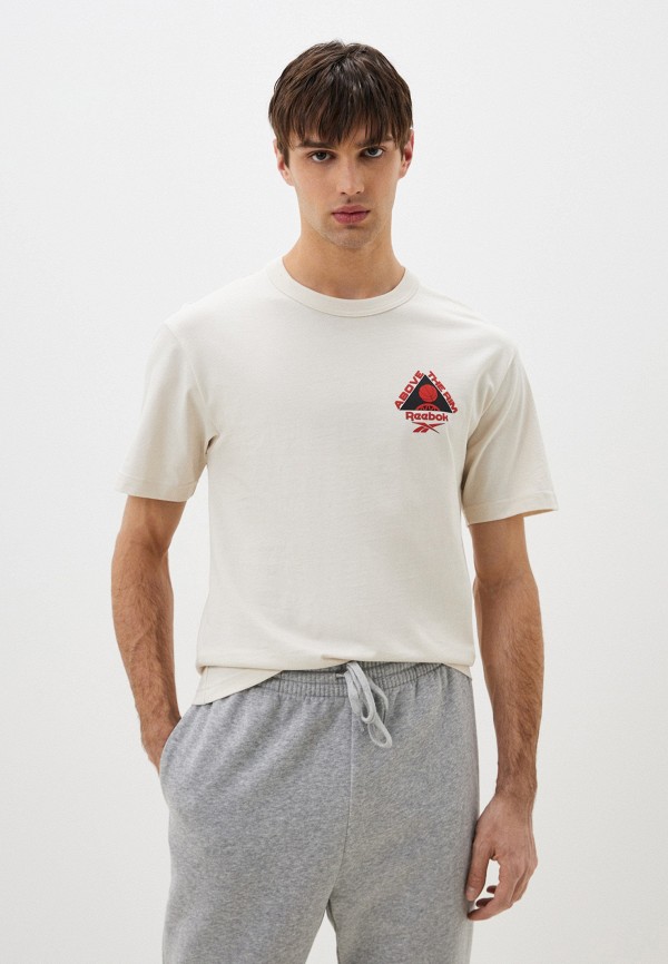 

Футболка Reebok, Бежевый, ATR HOOPWEAR TEE