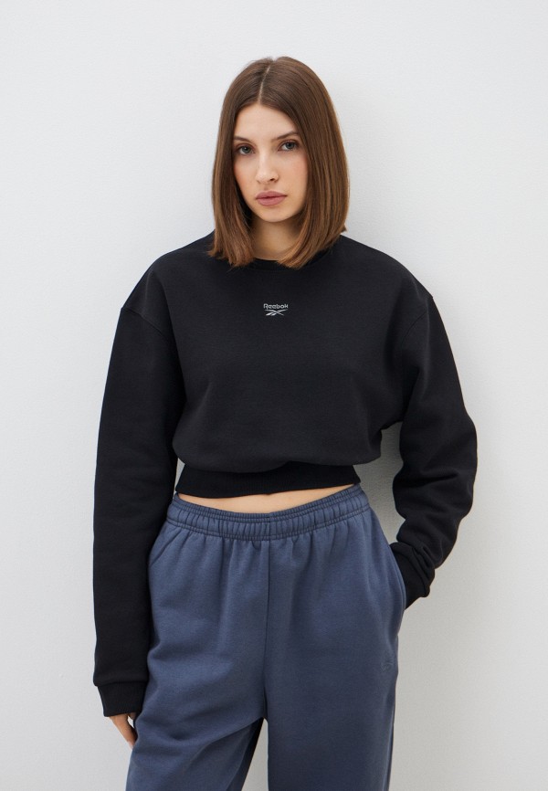 

Свитшот Reebok, Черный, CL WDE FLEECE COVERUP