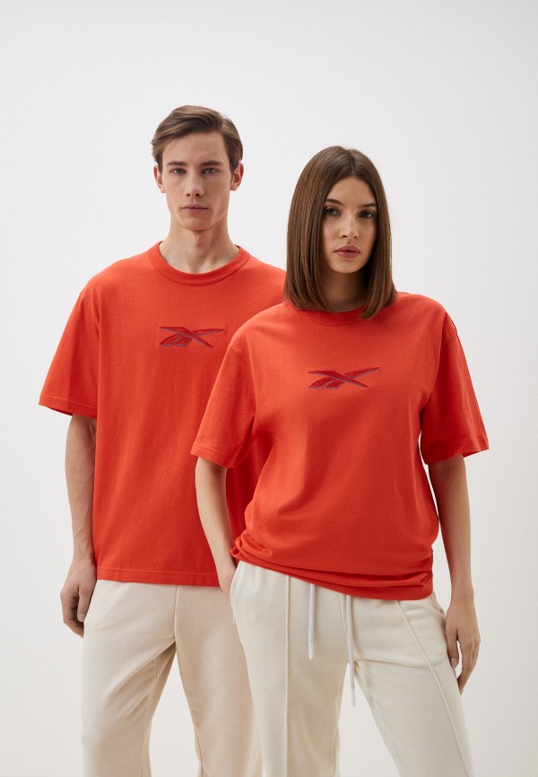 

Футболка Reebok, Оранжевый, CL UNIFORM BL TEE