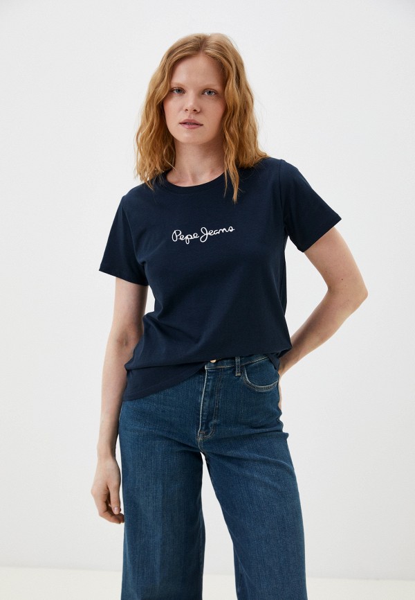 Футболка Pepe Jeans синего цвета