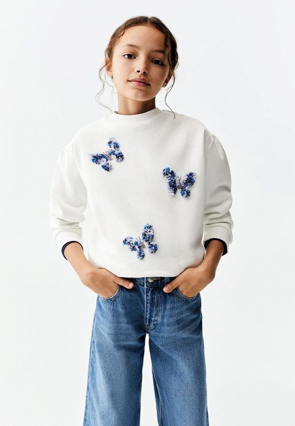 

Свитшот Mango Kids, Белый, FLY