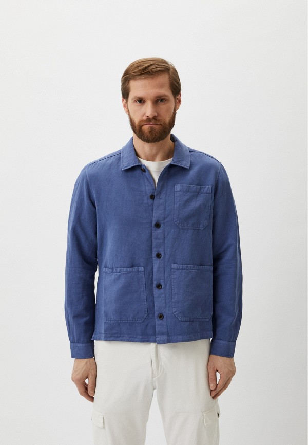 Рубашка Hackett London COT LINEN OVERSHIRT