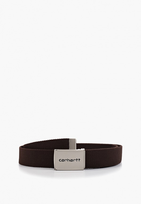 

Ремень Carhartt WIP, Коричневый, Clip Belt Chrome