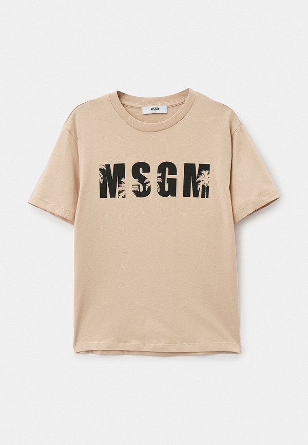 

Футболка MSGM Kids, Бежевый